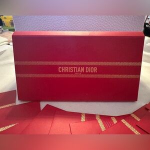 Dior Luxurious Red Envelope with Gold Detailing